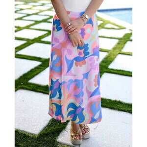 NEW SINCERELY OURS amaya midi skirt in multi